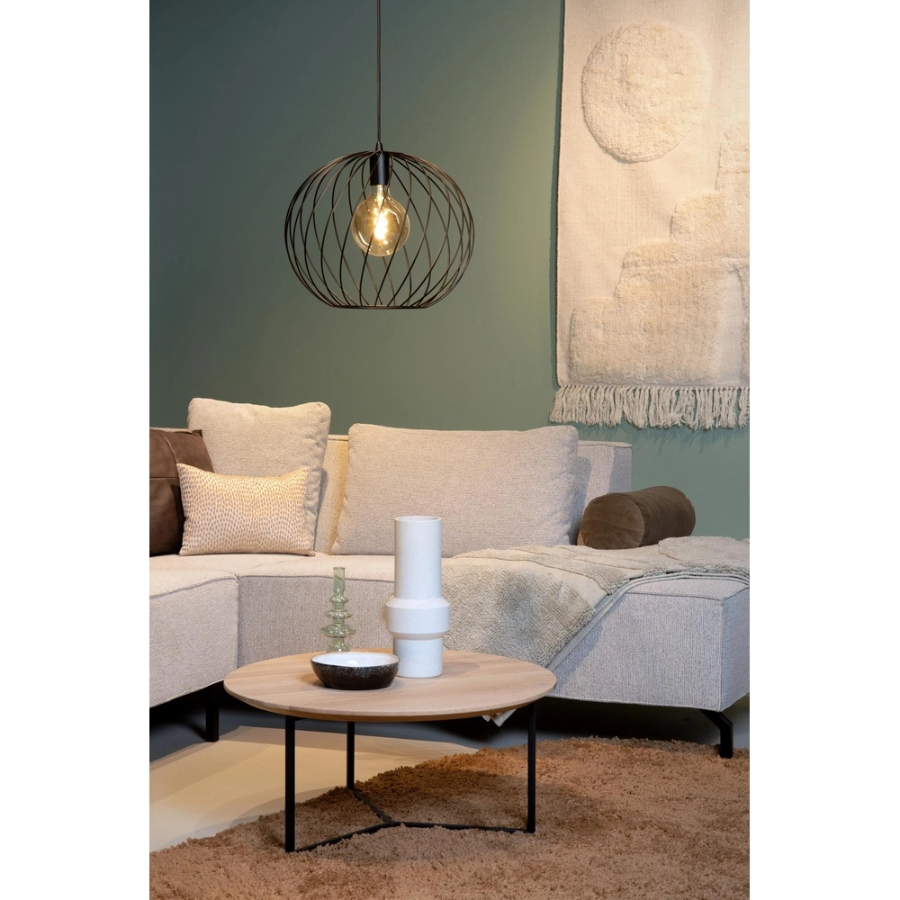 Lampe suspendue Danza Ø 40cm noir Lucide 5411212211538