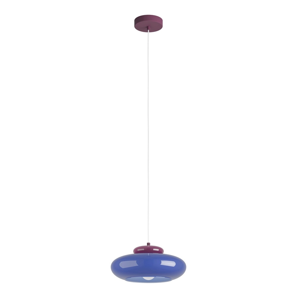 Lampe pendante de conception Berardelli bleu avec violet Ø 32cm Eglo 9008606405022
