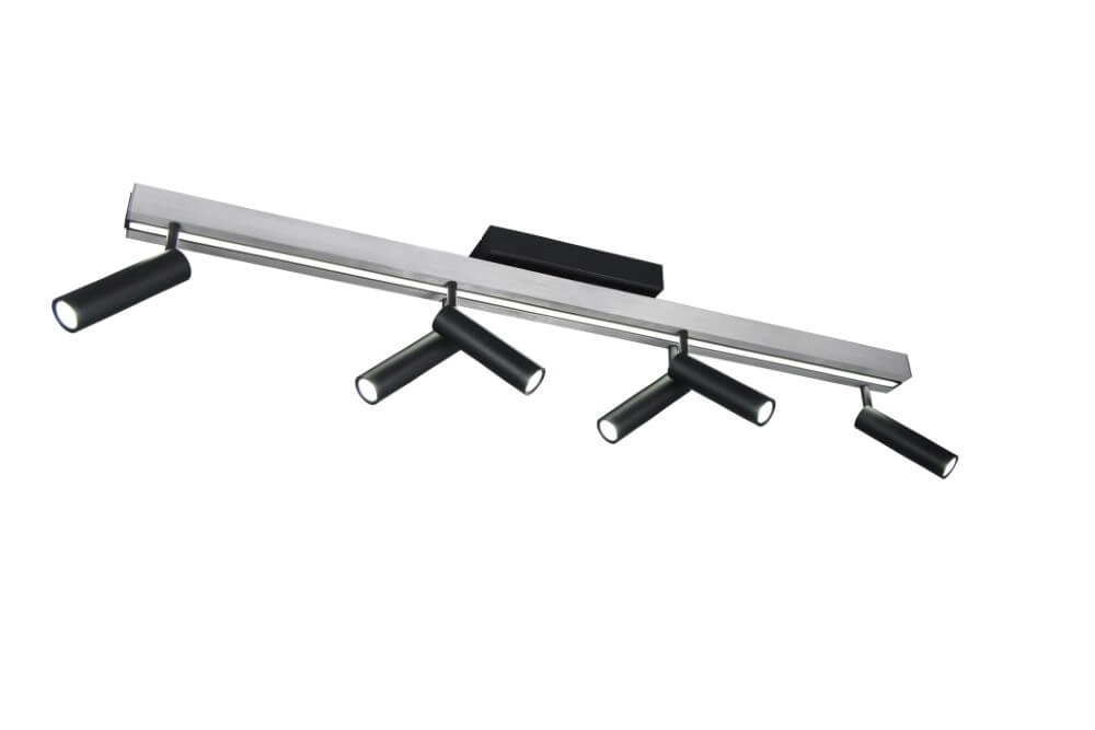 Spot LED 6 lumières Zeno métal avec du noir Trio 4017807627305