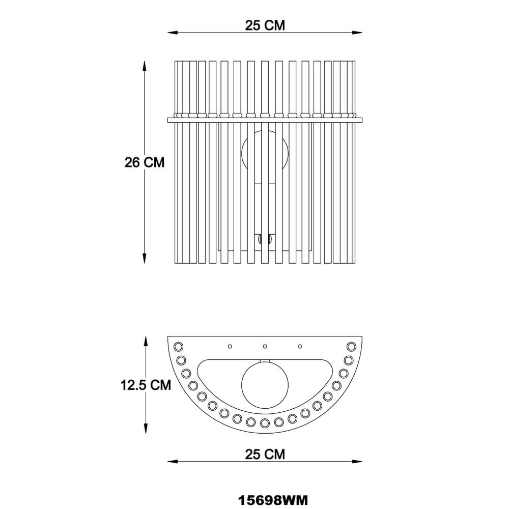 Applique murale dorée Gorley avec verre Globo 9007371471768