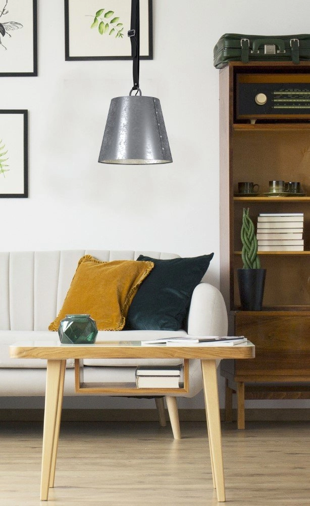 Lampe à suspension Chertsey Gris zinc Eglo 9002759434052