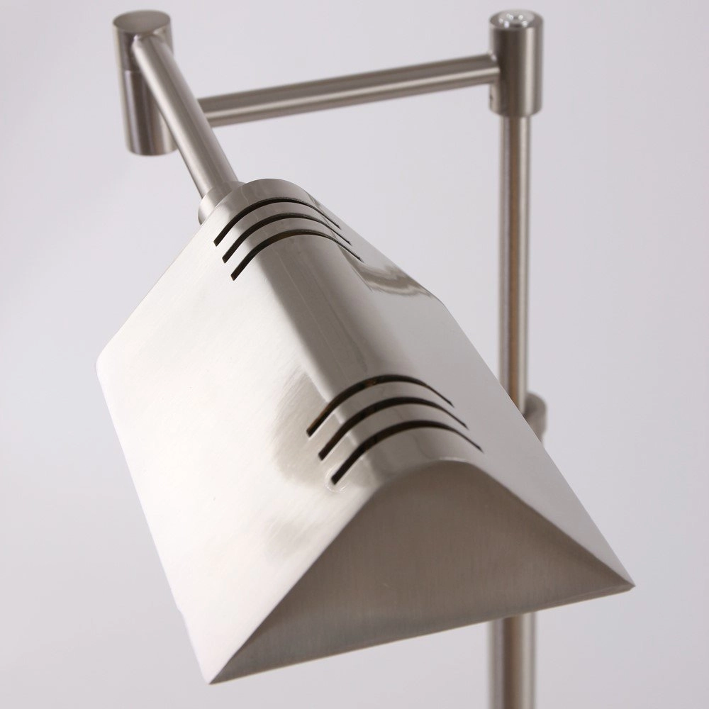Lampadaire LED Mexlite gris métallisé Steinhauer 8712746048117