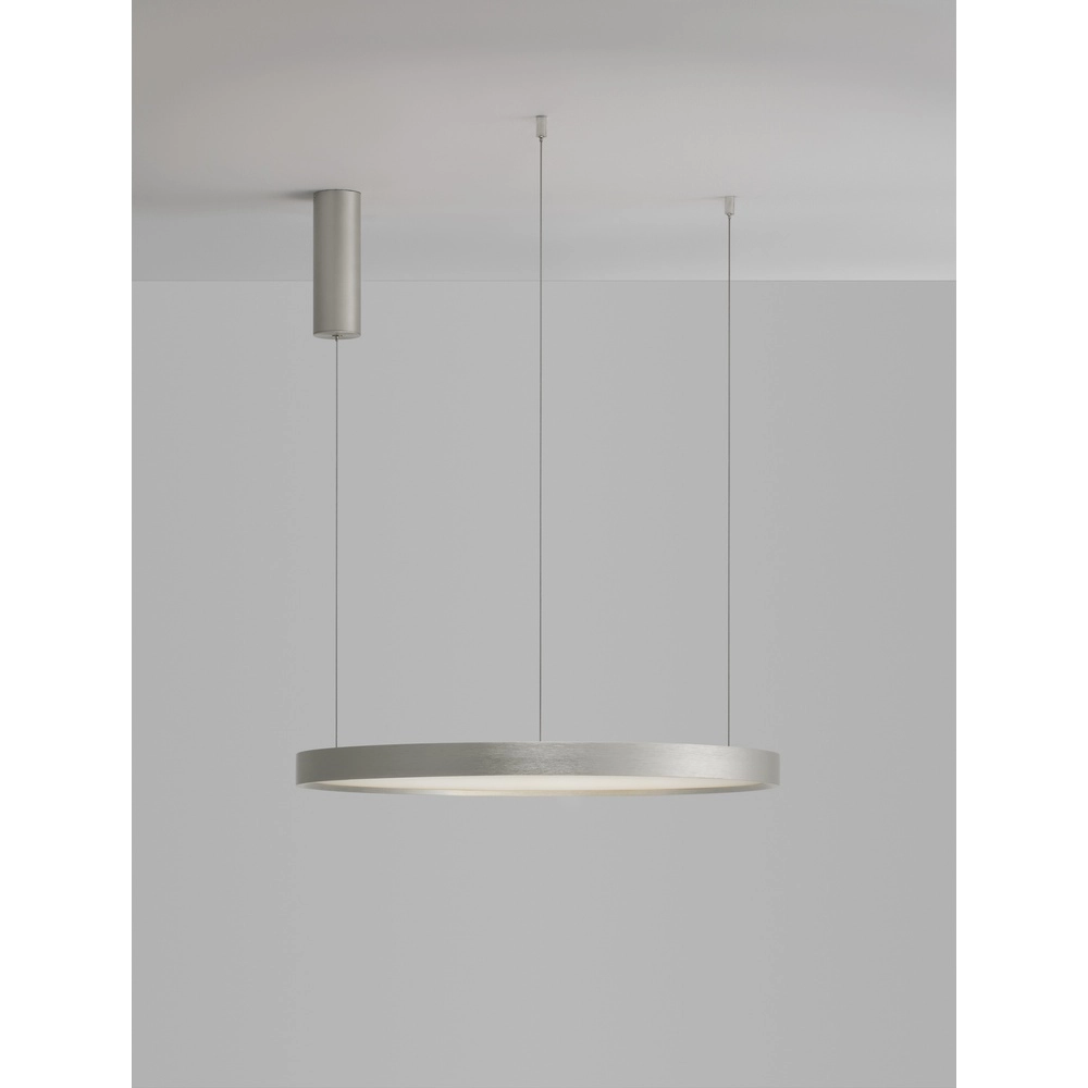 Suspension ronde Perrine gris argenté Ø 60cm Lyora 5212017438430