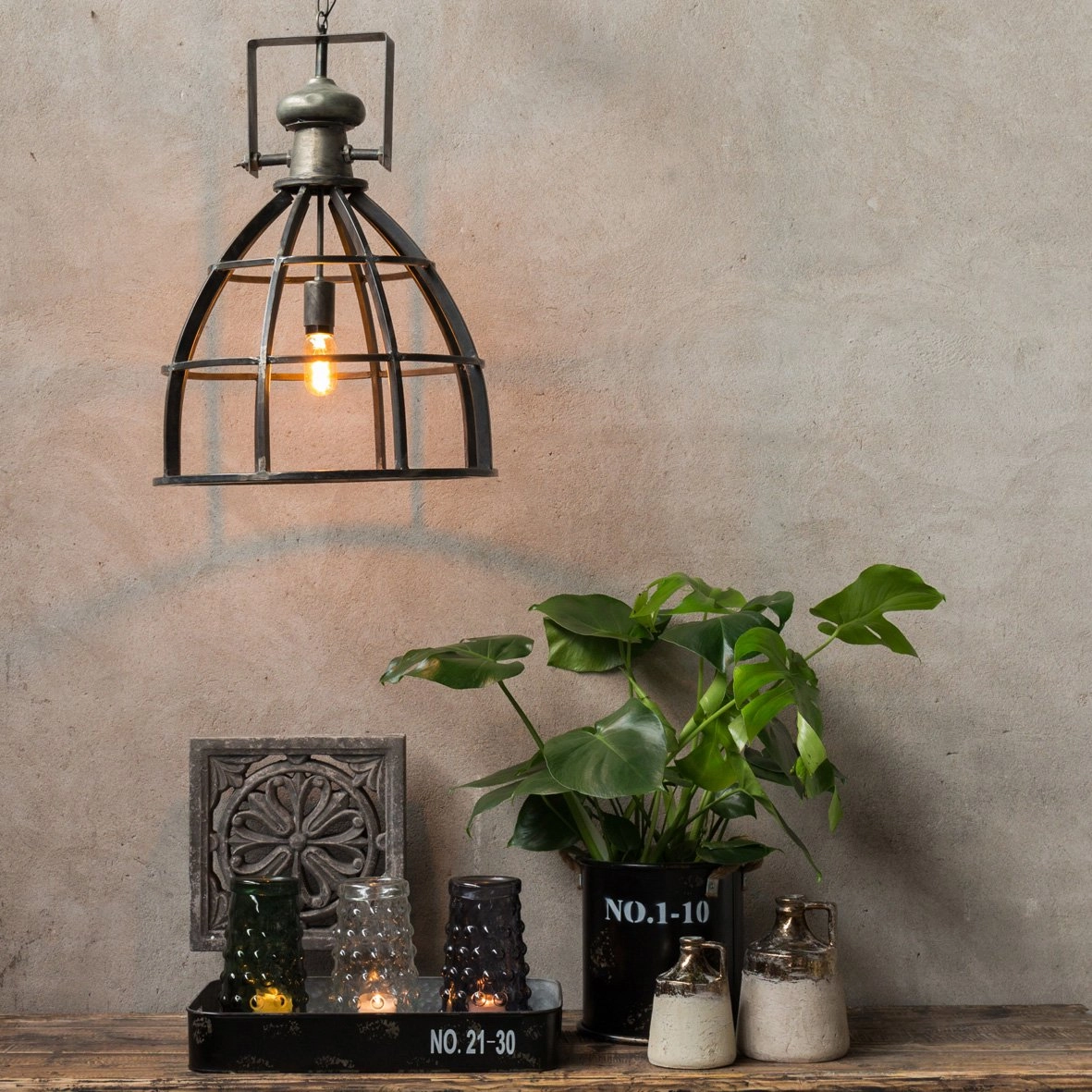 Lampe à suspension Barbera M Vintage Decostar 8718317491498