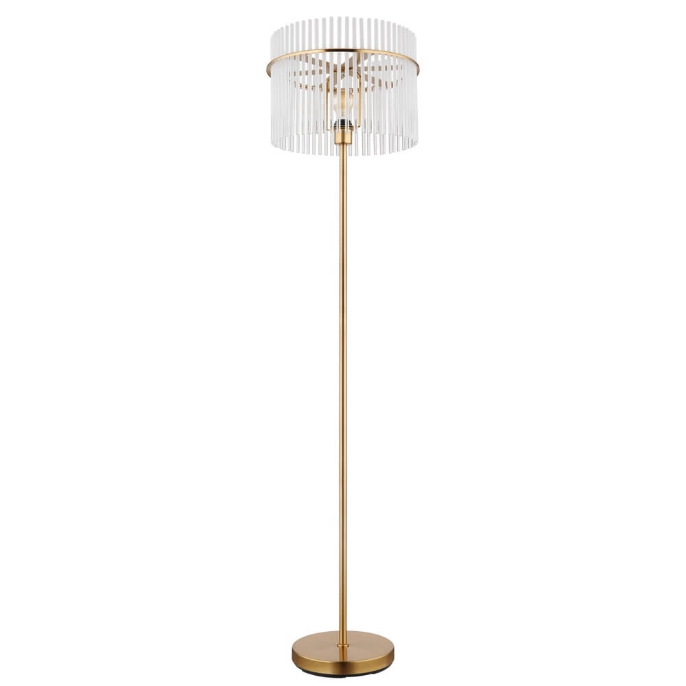 Lampadaire doré Gorley avec verre Ø 38cm Globo 9007371446810