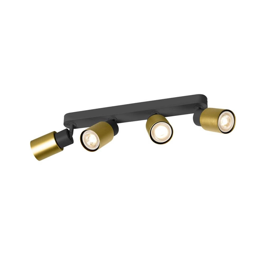 Moquerie Puri 2.0 Tube Noir-Or 4 Lumières Moquerie Puri 2.0 Tube Noir-Or 4 Lumières