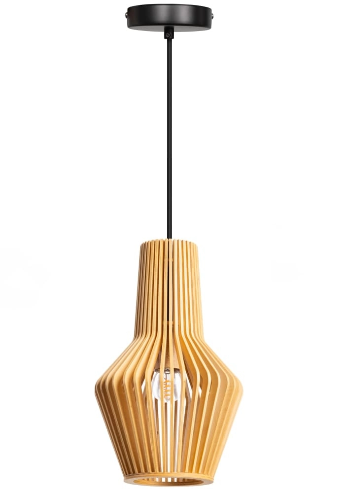 Lampe suspendue en bois Tess Ø 20 cm