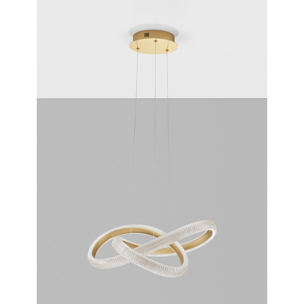 Suspension Medora Curl doré 52.5cm Lyora 5212017433428