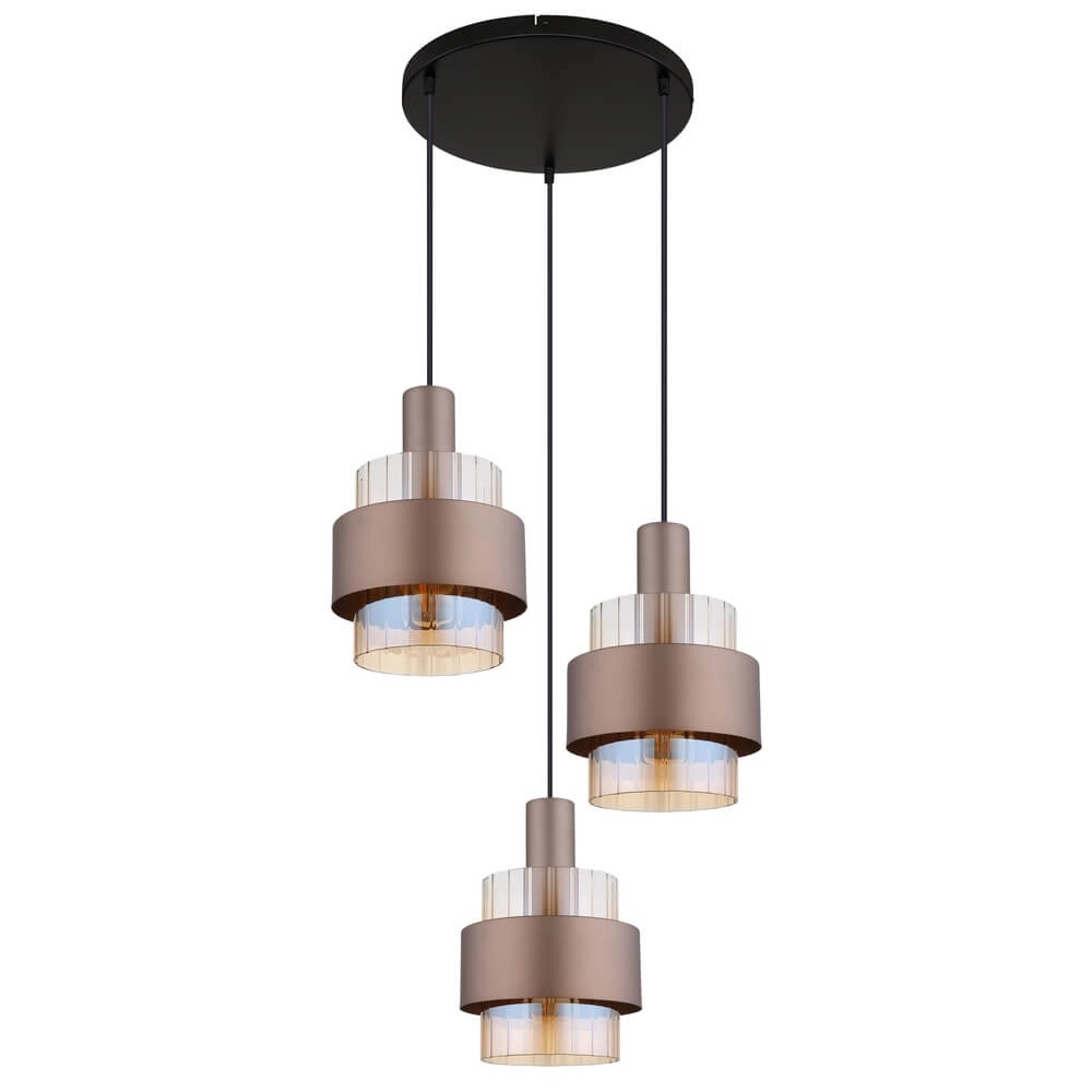 Suspension Milley bronze Ø 45cm 3 lumières Globo 9007371465675