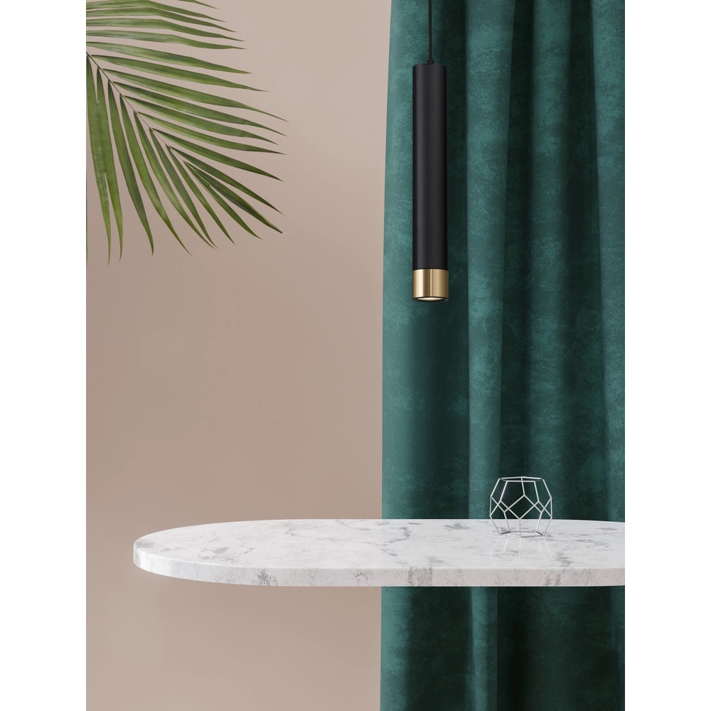 Suspension design Picto 40cm noir avec or Lyora 5212017430380