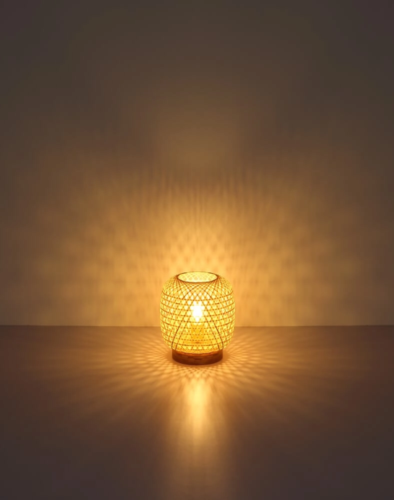 Lampadaire en rotin Mirena 27 cm de haut Globo 9007371406562