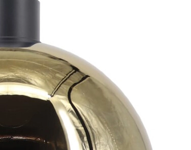 Plafonnier Ø 40cm Rosario avec verre d'or Artdelight 8719831735419