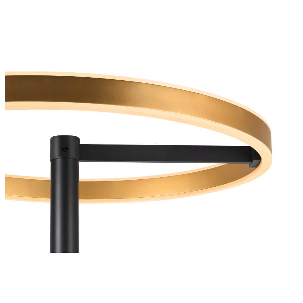 Lampadaire design noir et doré One Straight SLV 4024163265539