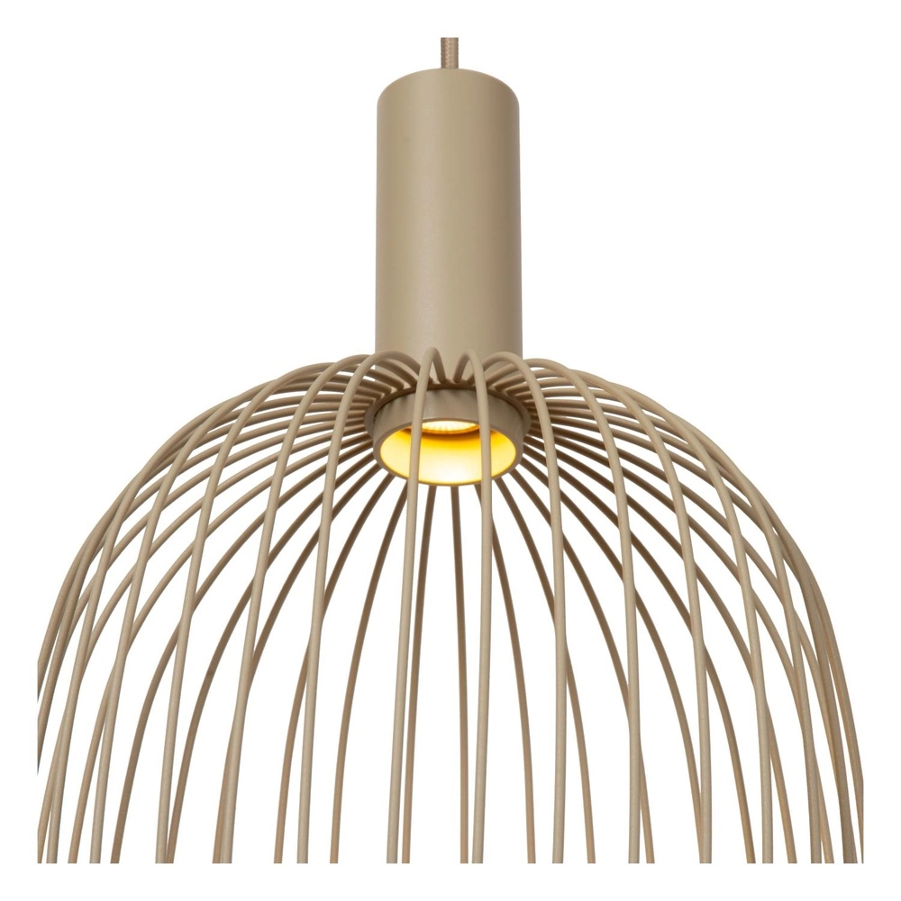 Lampe pendante à 3 lampes Esterel mini GU10 marron sable Lucide 5411212212337