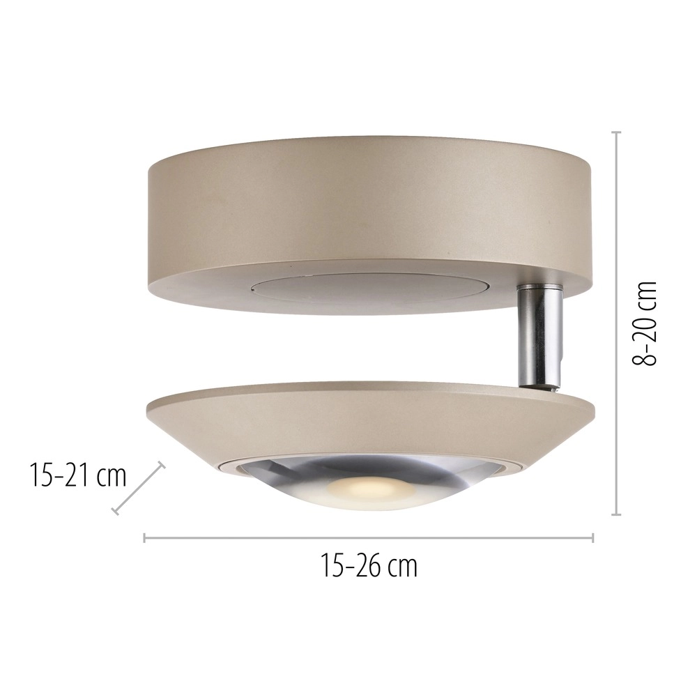 Spot LED au plafond Pure Oculis Bronce Paul Neuhaus 4012248397077