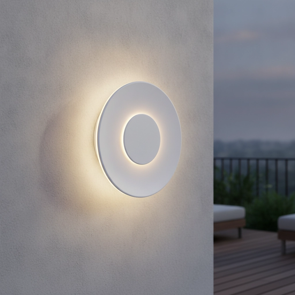 Applique murale ronde Cico blanc