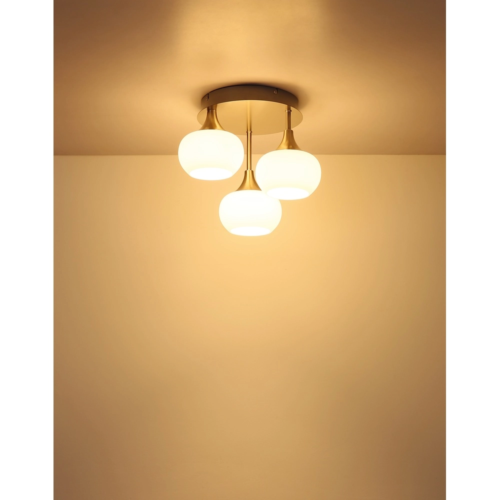 Lampe de plafond en nickel Lui Conception Globo 9007371580606
