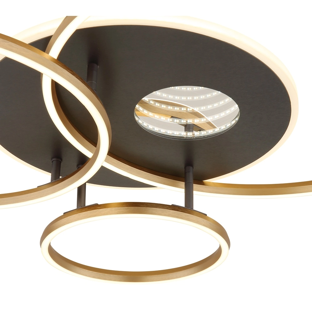 Lampe de plafond moderne Invertina Or 90cm Globo 9007371572403