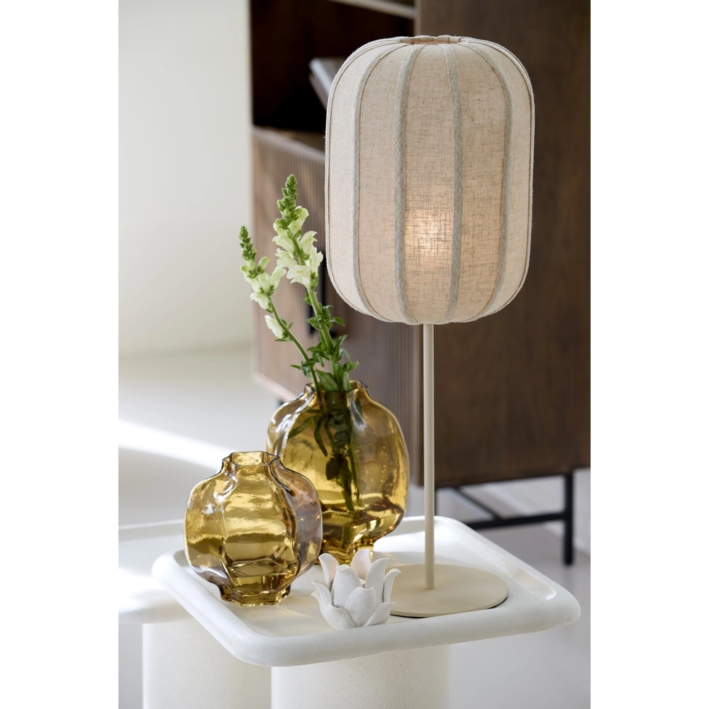 Lampe de table Japandi Solune avec une ombre Ø de 25 cm Light & Living 8717807831875