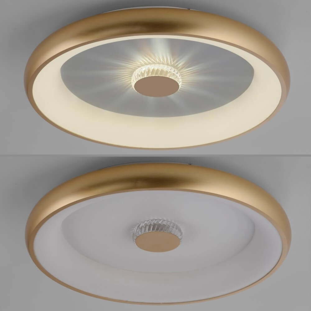 Plafonnier rond Vertigo laiton Ø 61,5cm Just Light 4043689995096