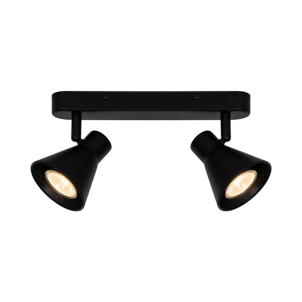 Plafonnier Eik 2 lumières noir Plafonnier Eik 2 lumières noir