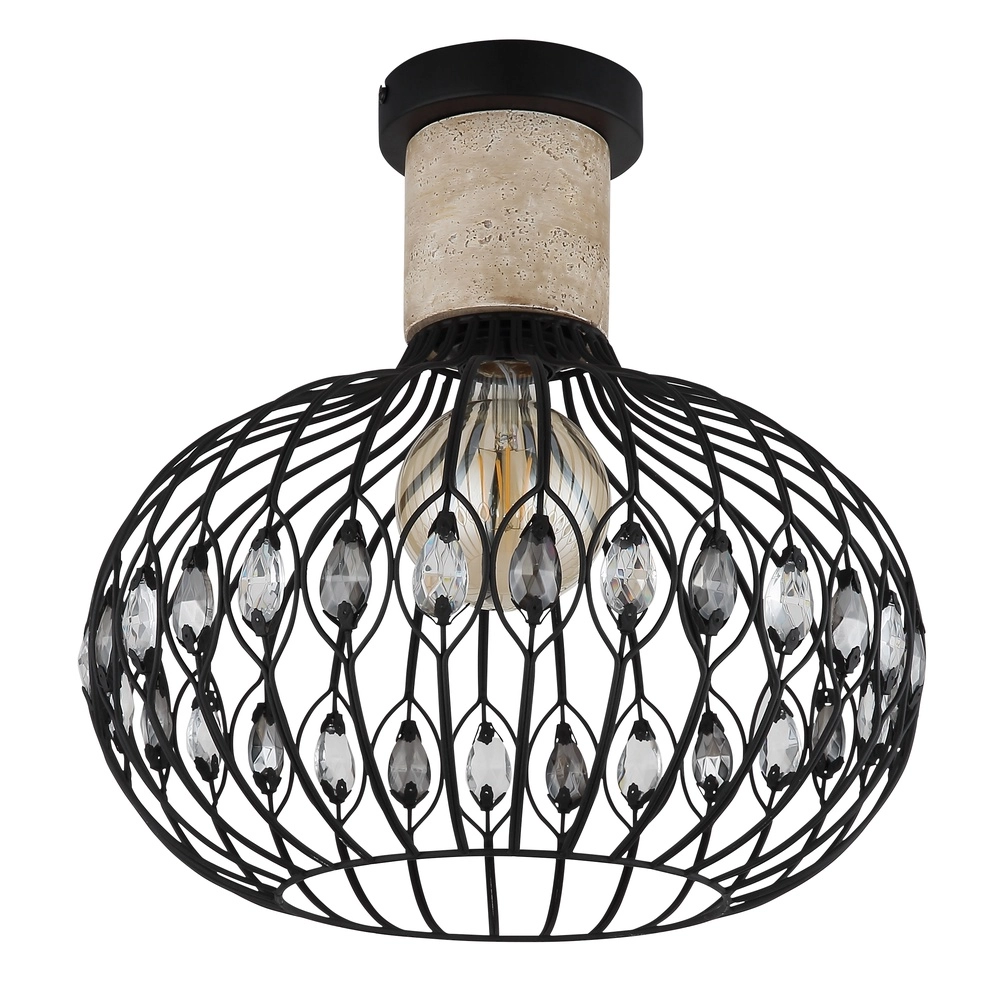 Lampe de plafond Dorthy Country Black Globo 9007371575060
