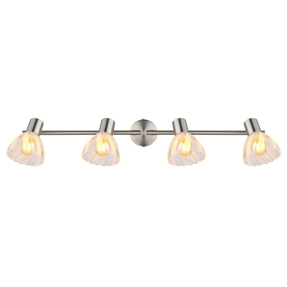 Lampe de plafond à 4 lumières Zachery nickel Globo 9007371522491