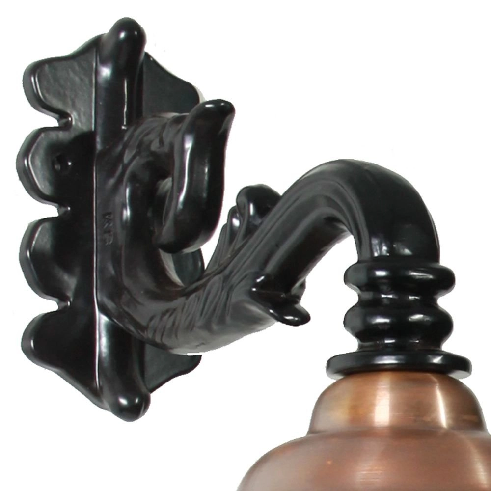 Lampe d'extérieur nostalgique Chateau avec capuchon en cuivre - noir KS 8714732125604