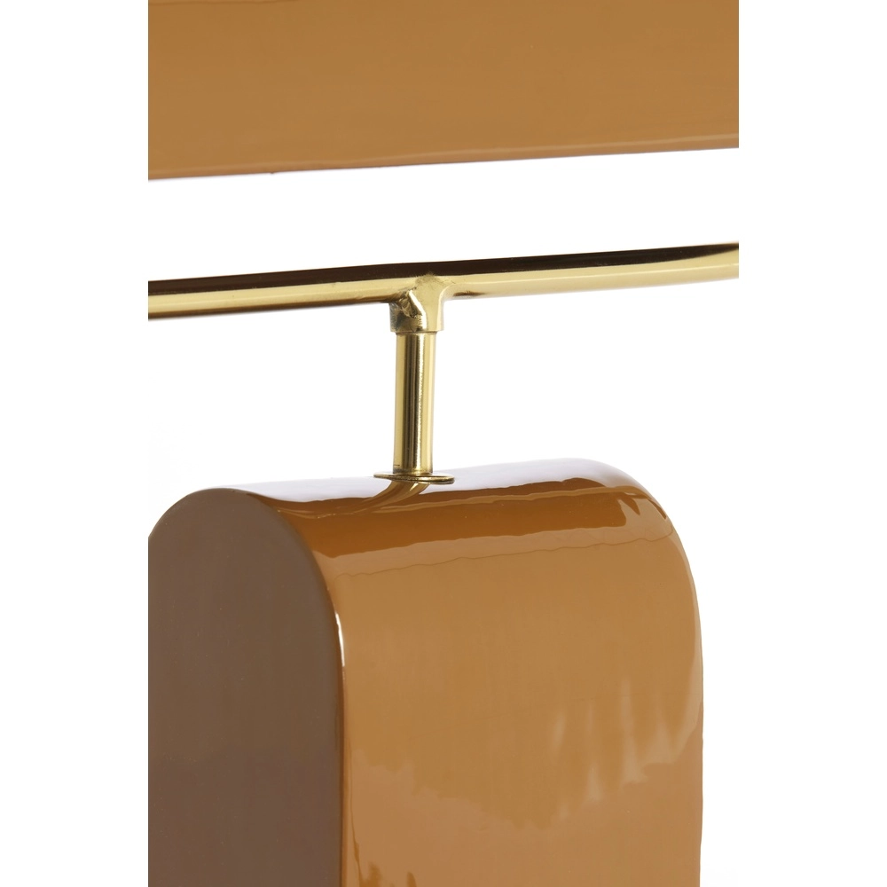 Lampe de bureau marron Cardona avec or - 1x E27 Light & Living 8717807816278