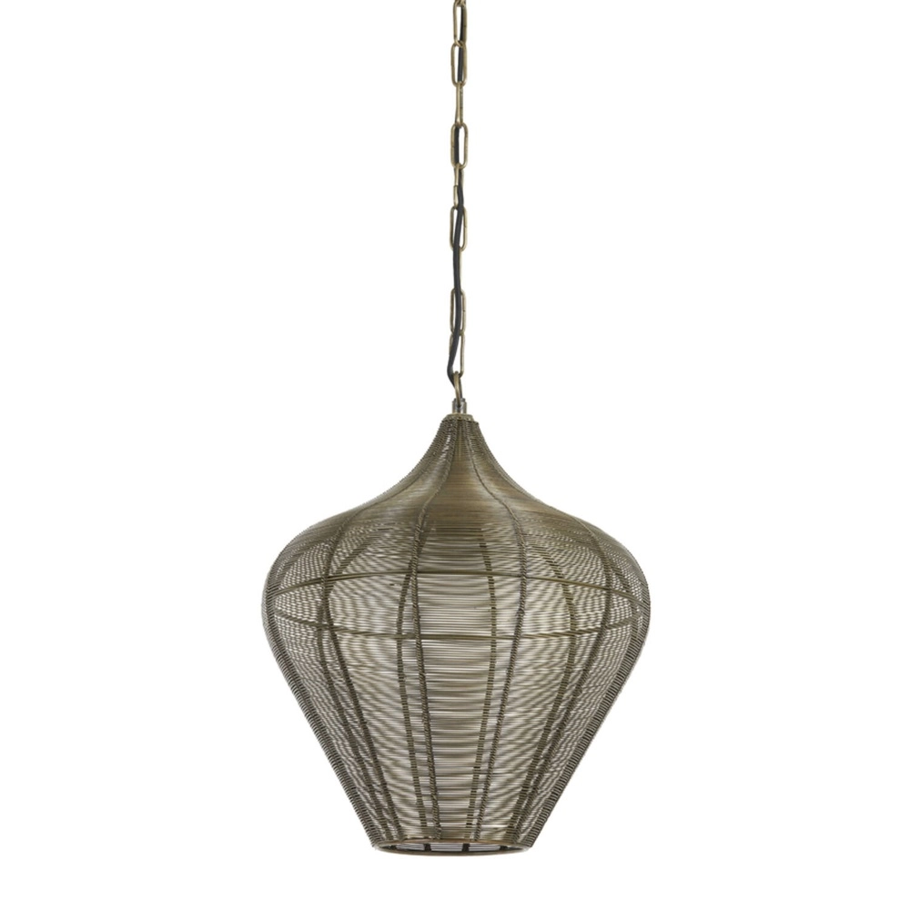 Lampe suspendue Alvaro bronze Ø 36 cm