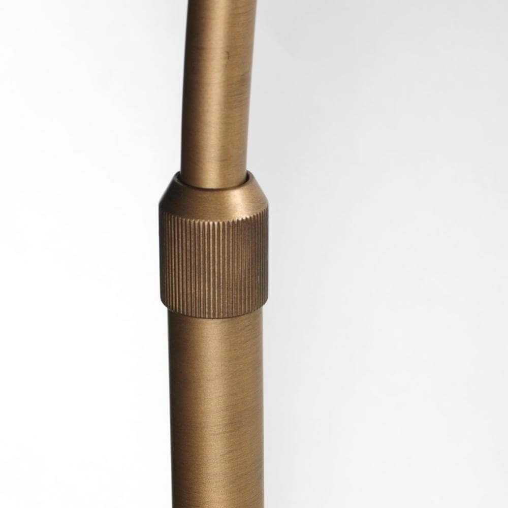 Lampe à arc Sparkled Light bronze avec abat-jour boule blanche Ø 45cm Steinhauer 8712746179897