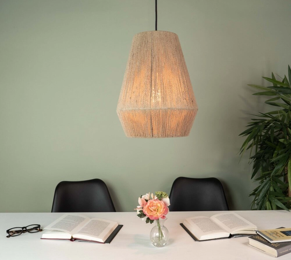 Lampe suspendue en rotin Alderney Ø 30 cm Eglo 9002759437855