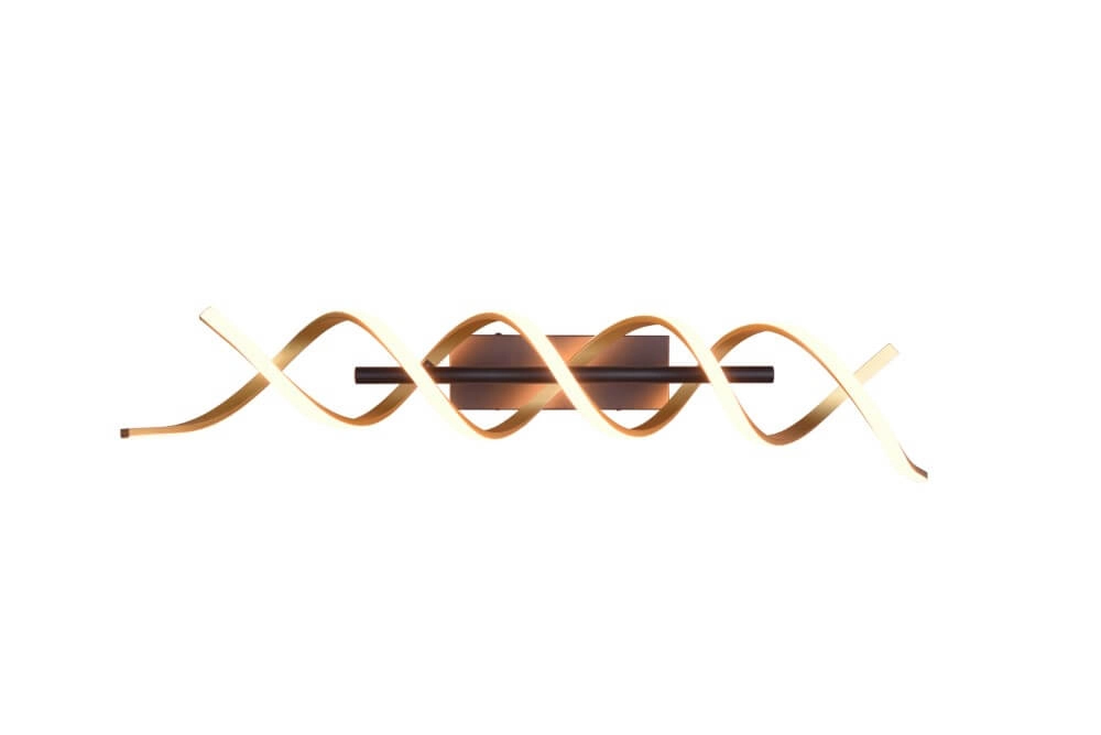 Plafonnier design Sequence noir avec de l'or Trio 4017807540758