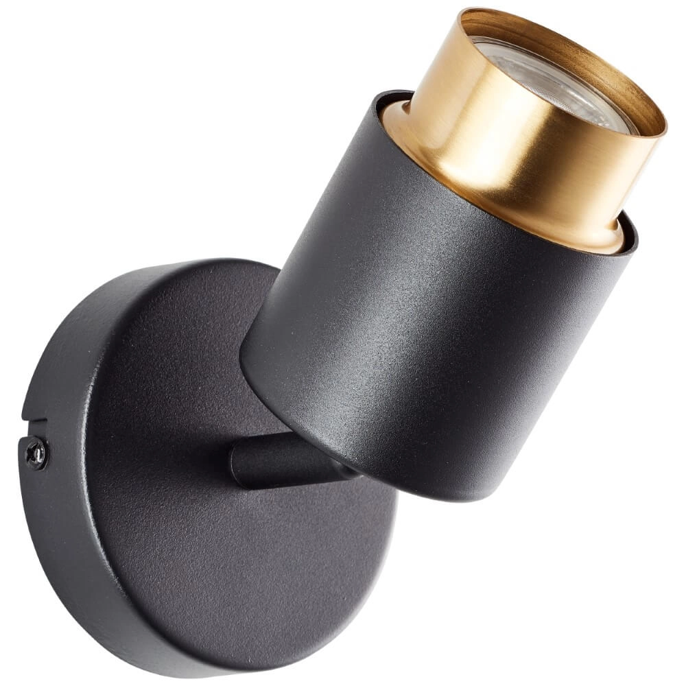 Spot en saillie Covelo noir avec de l'or Brilliant 4004353441349