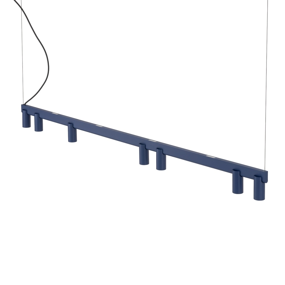 Lampe pendante de conception Fourty Bleu marine 7 clairs Lyora 5903139122931