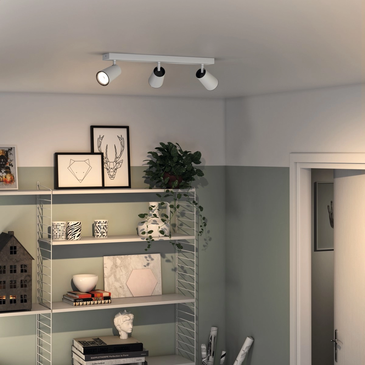 spot Paisley 3 lumières blanc Philips 8718696164709