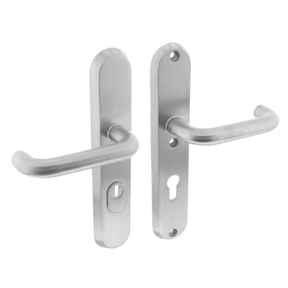 Quincaillerie de porte dérobée Aurano protection contre la traction ovale PC 72mm acier inoxydable Quincaillerie de porte dérobée Aurano protection contre la traction ovale PC 72mm acier inoxydable