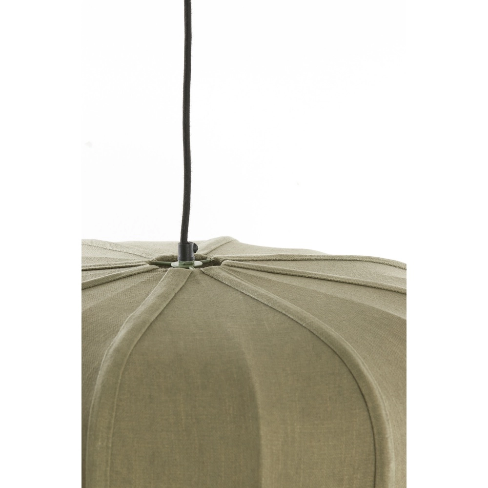 Lampe pendante Japandi Zubedo Ø 40cm - vert olive Light & Living 8717807835873