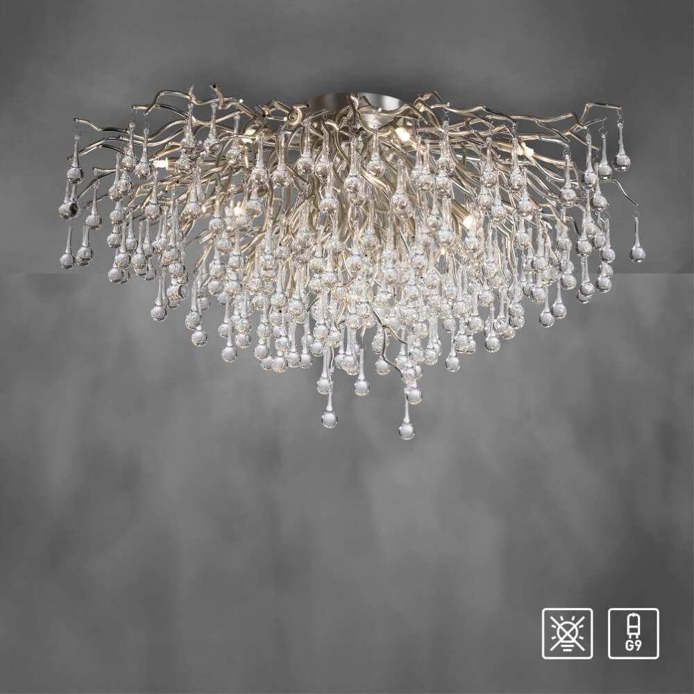 Lustre Icicle métal 100cm Paul Neuhaus 4012248352113