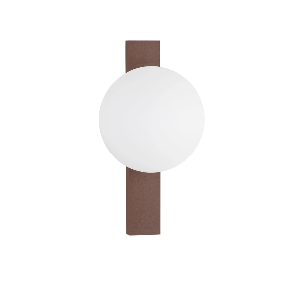 Lampe murale unique Remi Brun rouille avec une ampoule blanche Lyora 5212017494481