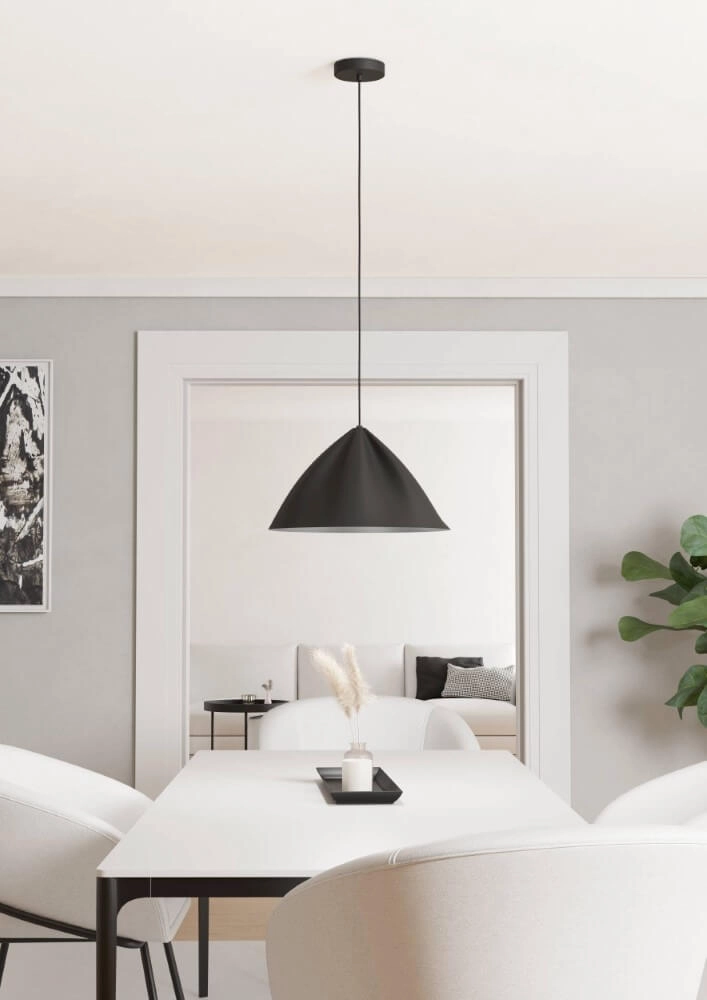 Lampe suspendue noire Podere Ø 42,5 cm Eglo 9008606274062
