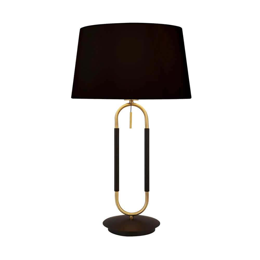 Lampe de table Jazz noir avec de l'or Lampe de table Jazz noir avec de l'or