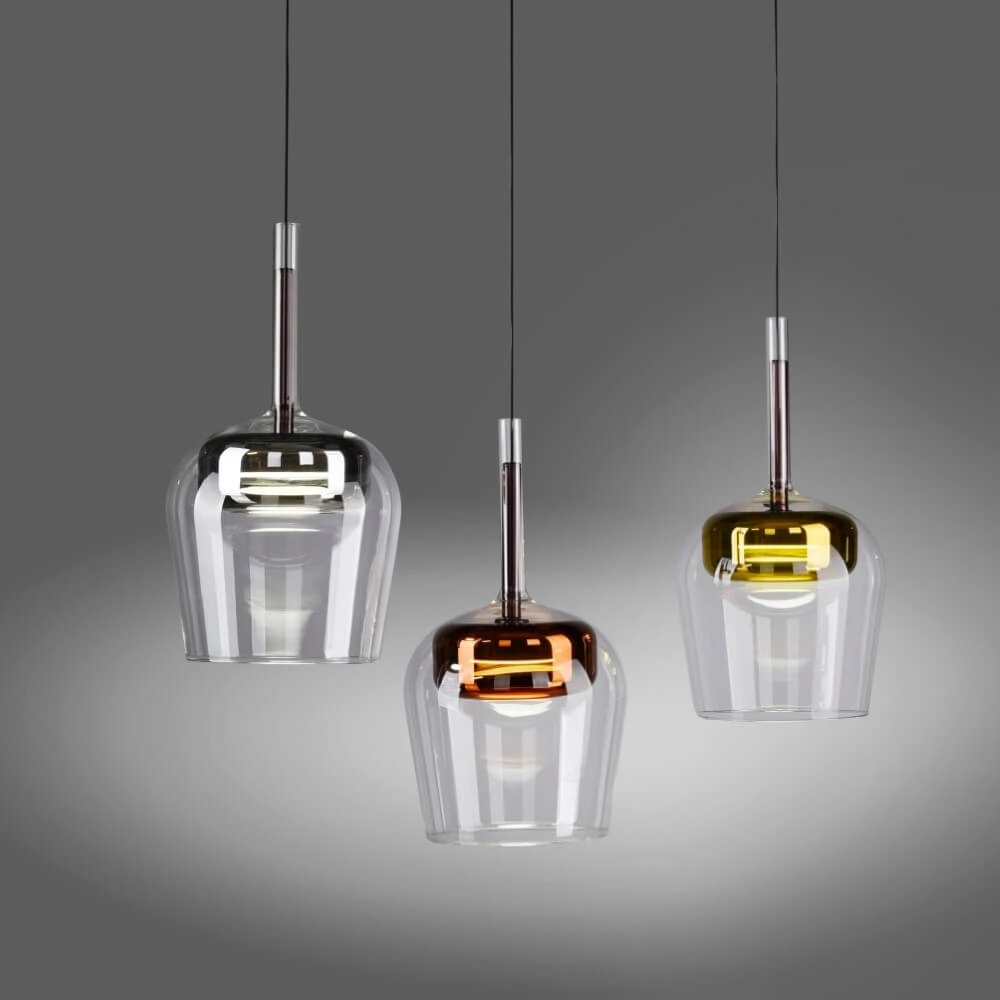 Lampe suspendue 3 lumières Q-Kon plusieurs couleurs Paul Neuhaus 4012248383896