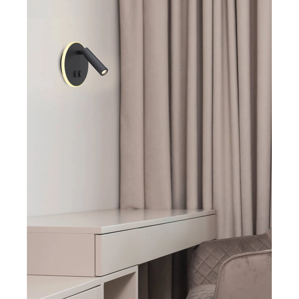 Applique murale élégante Many noir Globo 9007371419616