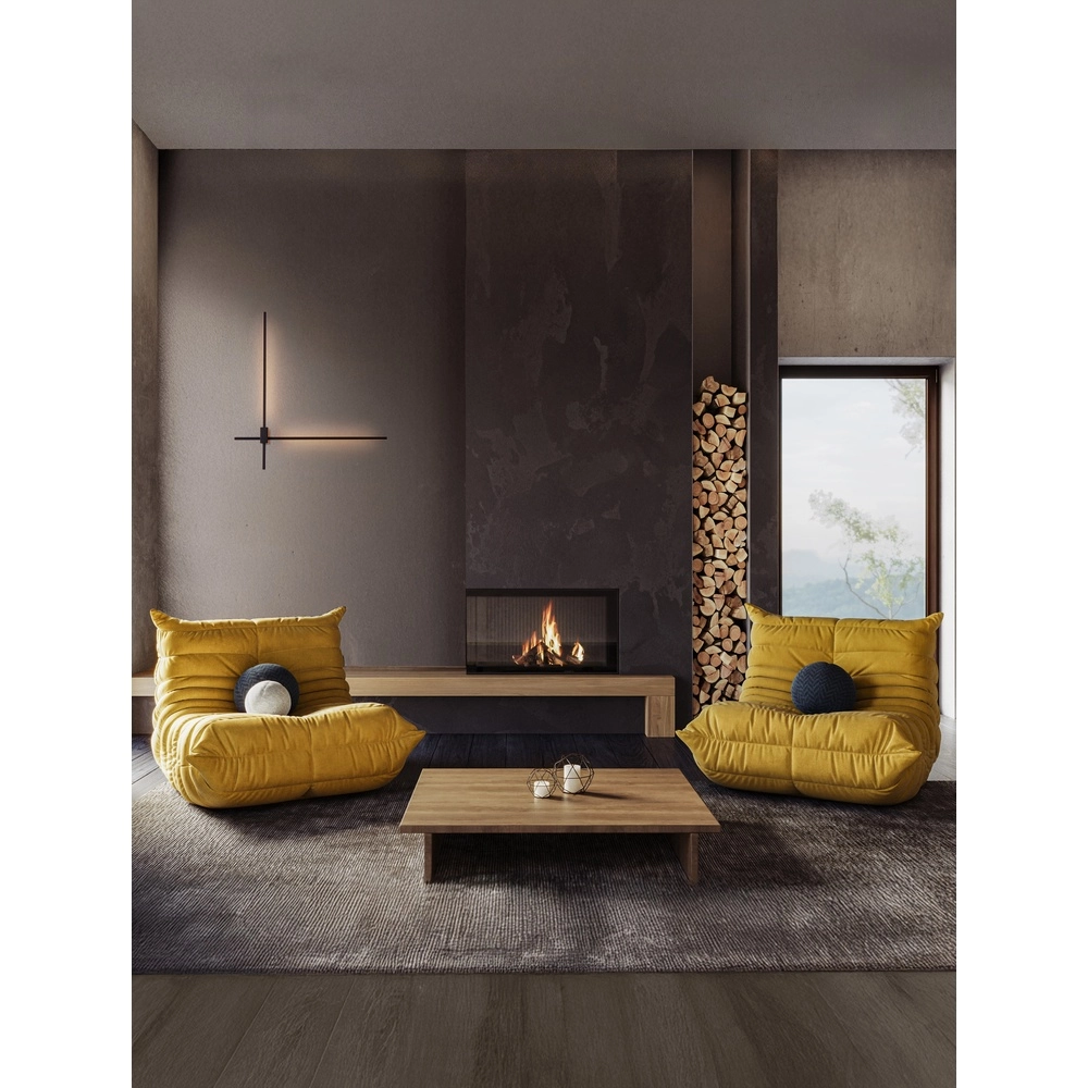 Applique murale élégante Peak noir Lyora 5212017473707