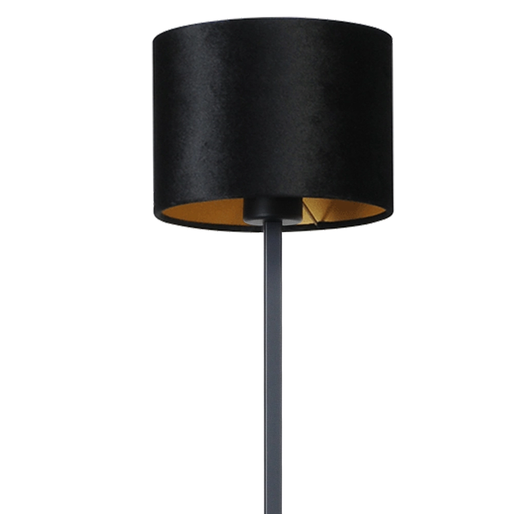 Lampadaire noir Venus 150cm avec abat-jour noir Masterlight 8718121204239