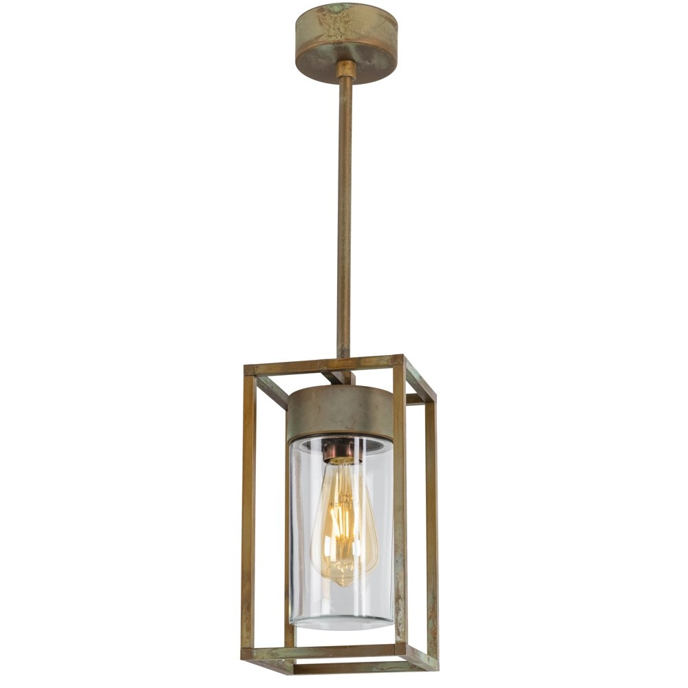 Lampe suspendue en laiton Maritiem 15cm bronze marron Lampe suspendue en laiton Maritiem 15cm bronze marron