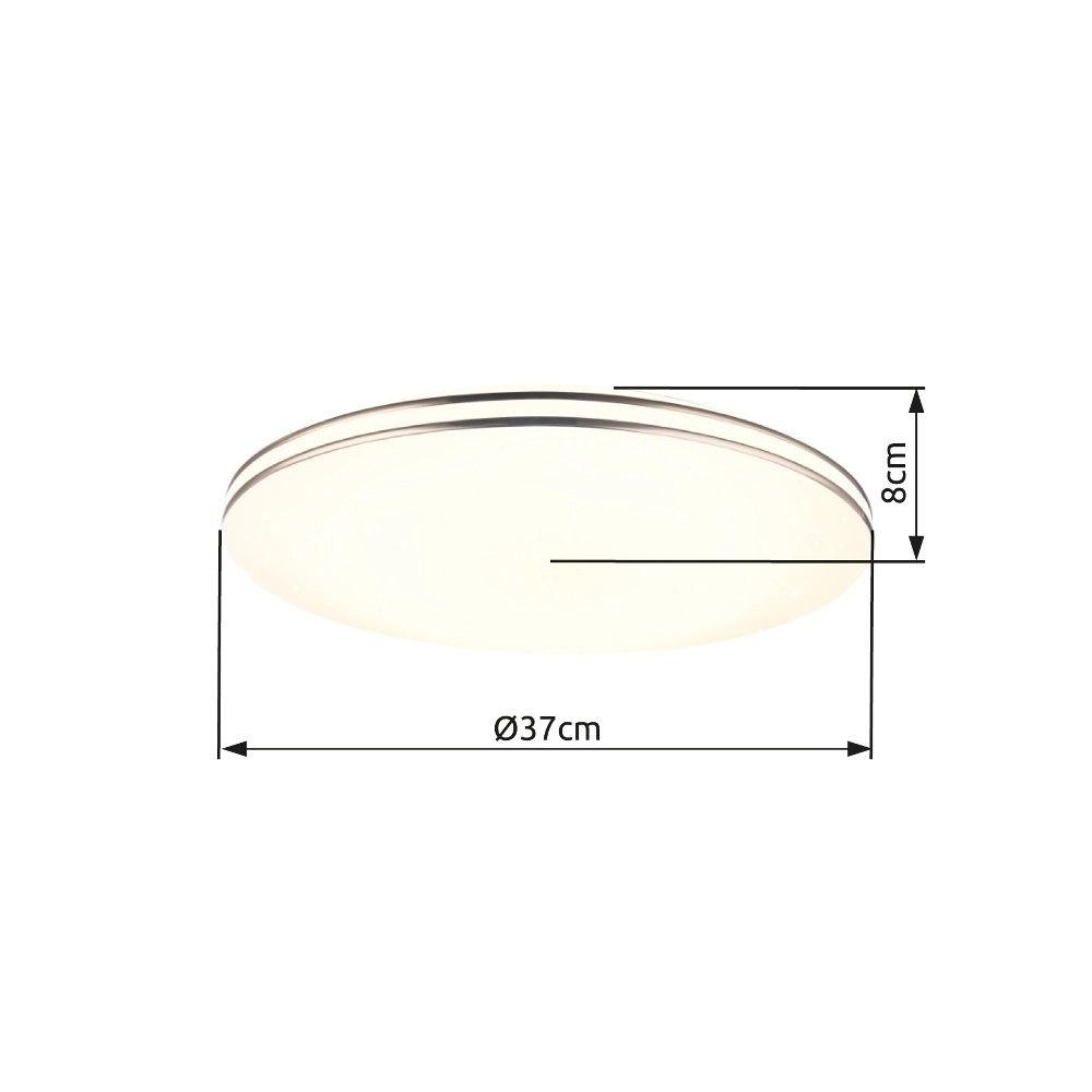 Éclairage de plafond Pierre Ø 37 cm de blanc Globo 9007371369683