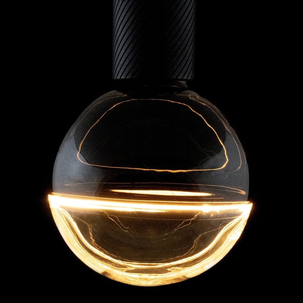 Source lumineuse noire et claire Illusion 6W - E27 - 260 lm - 1900K - Ø 14,5 cm