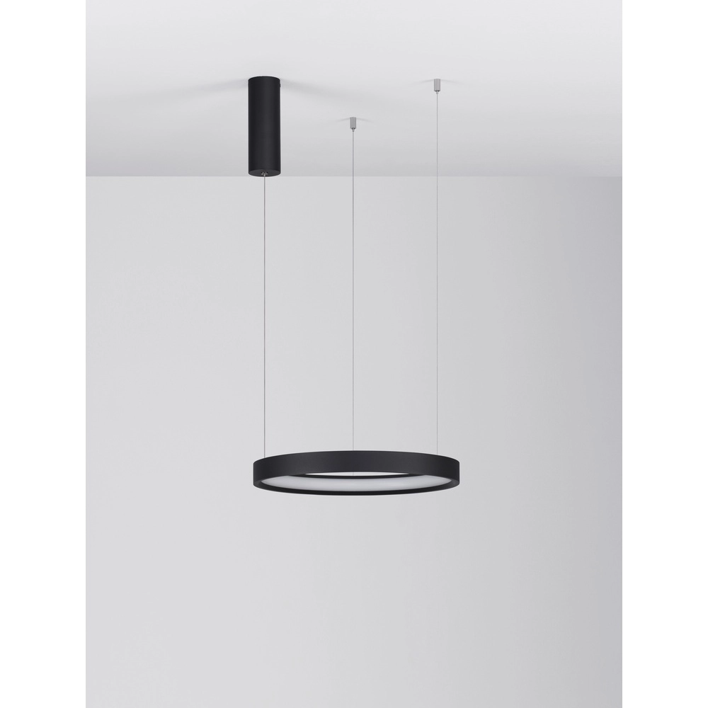 Suspension ronde Perrine noir Ø 40cm Lyora 5212017438379